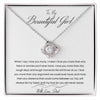 The Best Gift For Daughters - Necklace + Message Card Combo