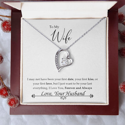 Forever Love Heart Necklace - "First and last"