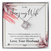 Luxury Love Knot Necklace - Floral Gift Card
